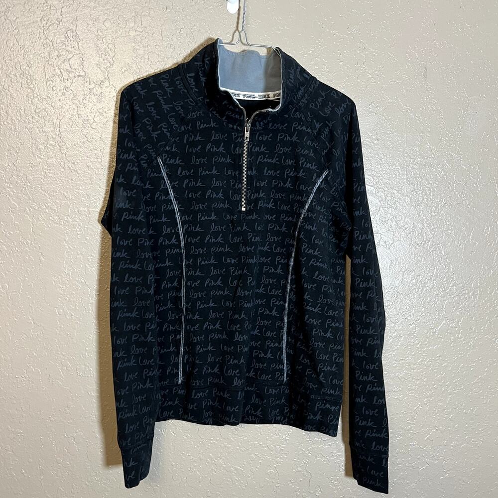 PINK Victoria's Secret yoga pullover black medium